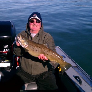 Brown Trout Fishing on Lake Erie