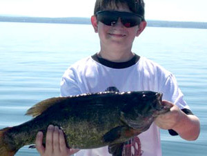 Smallmouth Bass Fishing Charters on Lake Erie